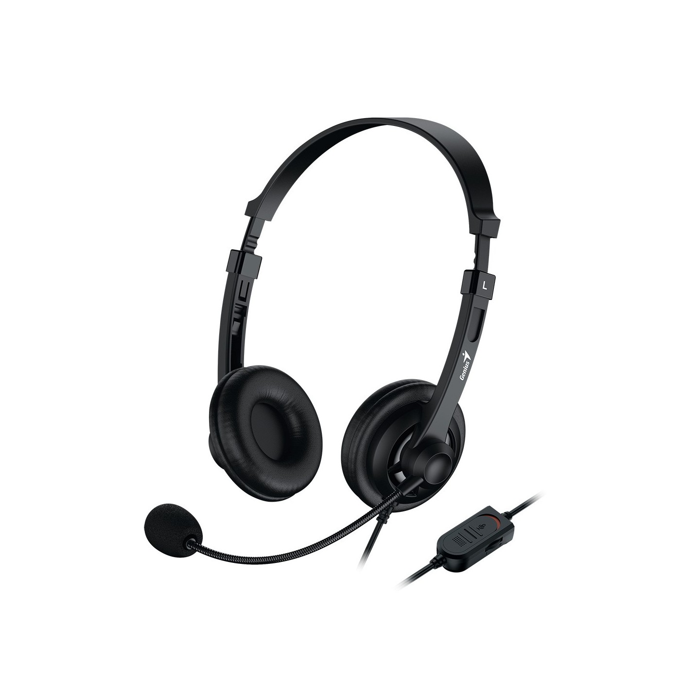Genius HS-230U USB-C Headset with Mic Inline Control Soft Ear Cups (Boxed) — Buy in Cyprus with Fast Delivery