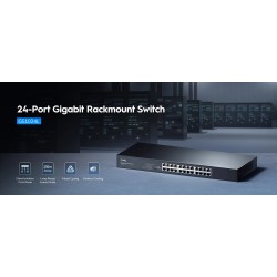 Buy Cudy Switch - GS1024L - Gigabit Ethernet 24-Ports Rackmount in Cyprus, Nicosia, Limassol, Larnaka, Pafos