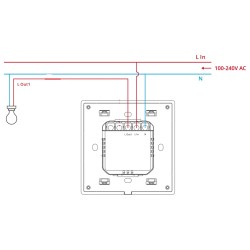 Buy Sonoff WiFi Smart Wall Touch Switch - T51C - 1-Button White in Cyprus, Nicosia, Limassol, Larnaka, Pafos