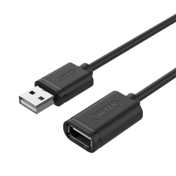 Buy Unitek USB2.0 USB-A Male to USB-A Female Extension Cable 2m - Y-C450GBK - US... in Cyprus, Nicosia, Limassol, Larnaka, Pafos