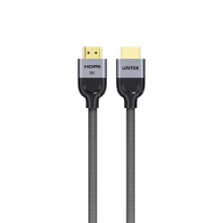 Buy Unitek HDMI 2.1 Cable 8K60Hz Braided 5.0m - C11093RGY-5M - HDMI 2.1, 8K60Hz,... in Cyprus, Nicosia, Limassol, Larnaka, Pafos