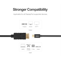 Buy Unitek Mini DisplayPort to DisplayPort - Y-C611BK - 2m in Cyprus, Nicosia, Limassol, Larnaka, Pafos