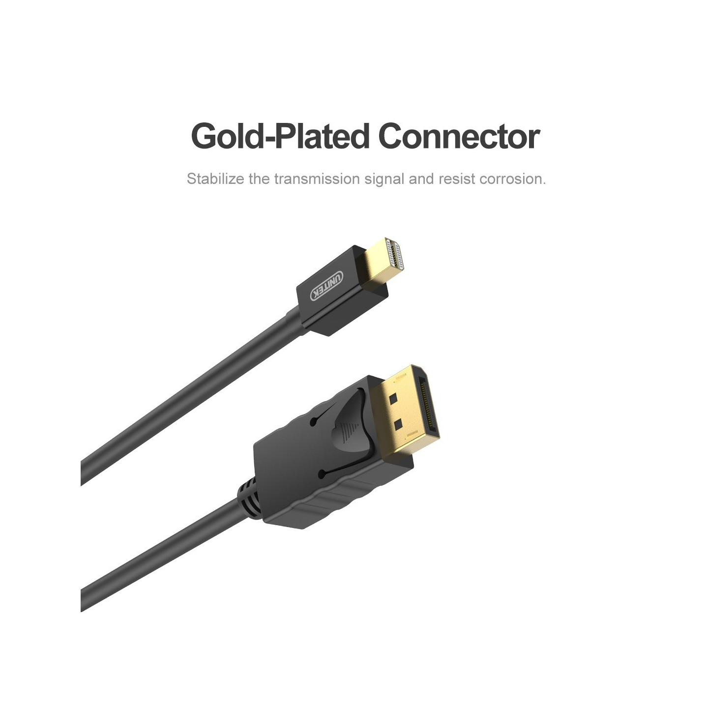 Unitek Mini DisplayPort to DisplayPort - Y-C611BK - 2m — Buy in Cyprus with Fast Delivery