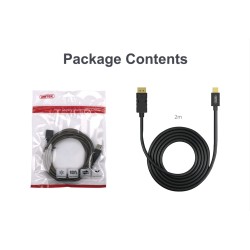 Buy Unitek Mini DisplayPort to DisplayPort - Y-C611BK - 2m in Cyprus, Nicosia, Limassol, Larnaka, Pafos