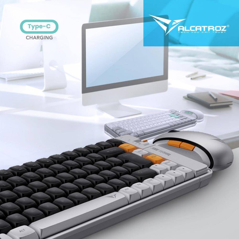 Buy Alcatroz Keyboard & Mouse 2.4G+BT Combo 84K Tetriz Air Autumn Black - 300C -... in Cyprus, Nicosia, Limassol, Larnaka, Pafos
