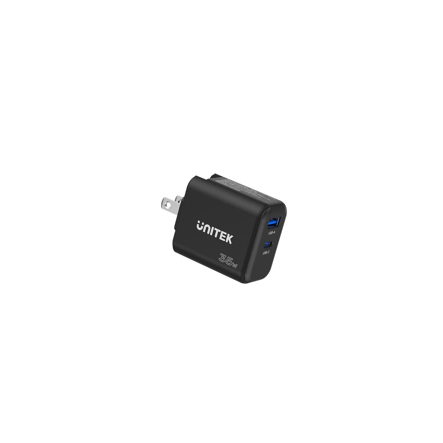 Unitek Charge Wall 35W 1xUSB-C PD & 1xQC 3.0 UK EU US - P1119A - Black — Buy in Cyprus with Fast Delivery