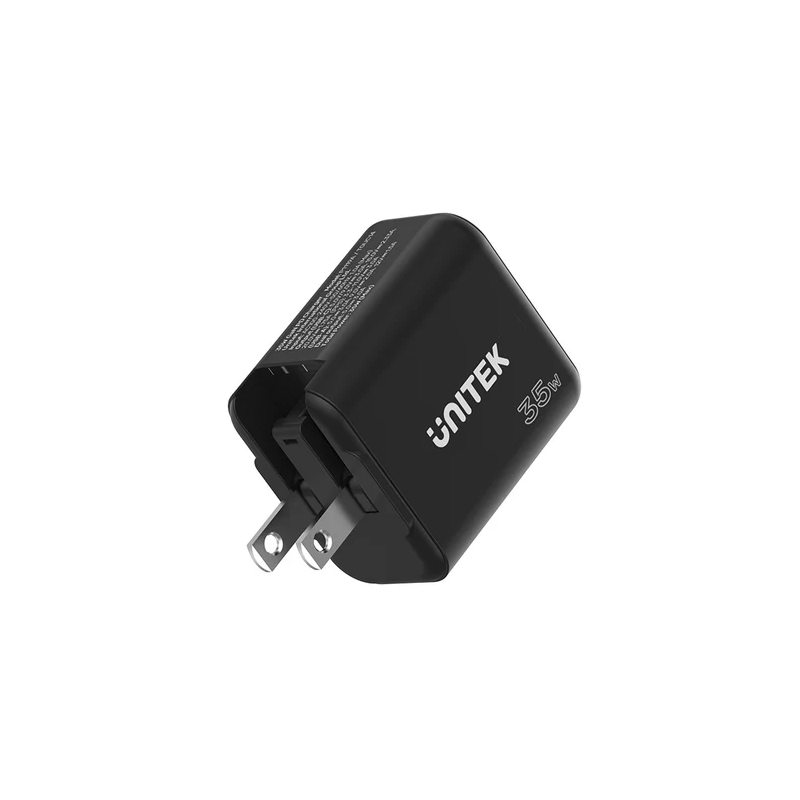 Buy Unitek Charge Wall 35W 1xUSB-C PD & 1xQC 3.0 UK EU US - P1119A - Black in Cyprus, Nicosia, Limassol, Larnaka, Pafos