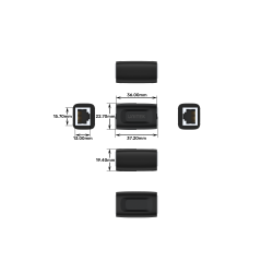 Buy Unitek Network RJ45 F-F Ethernet Coupler - A1026BK - RJ45 F-F Ethernet Coupler in Cyprus, Nicosia, Limassol, Larnaka, Pafos