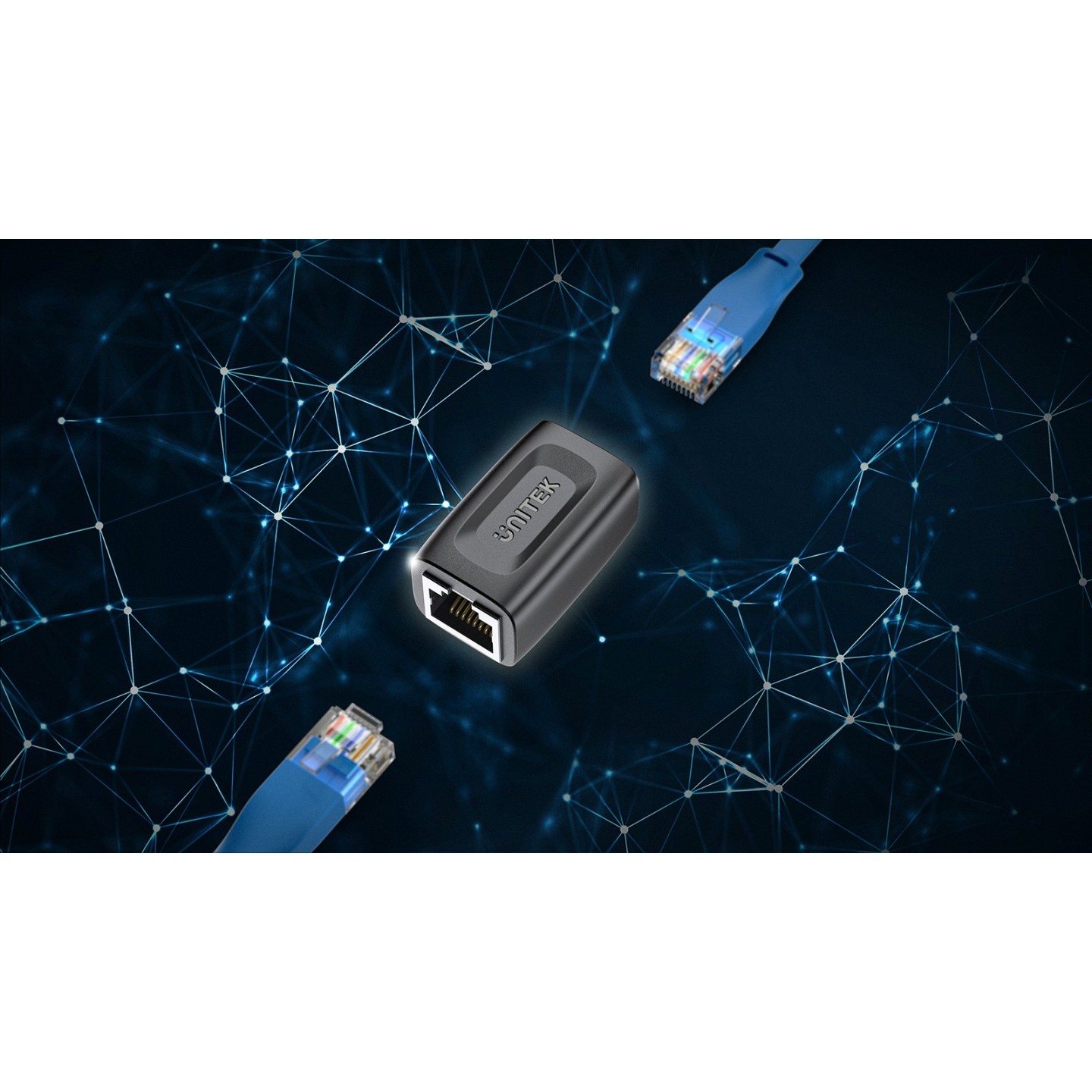 Unitek Network RJ45 F-F Ethernet Coupler - A1026BK - RJ45 F-F Ethernet Coupler — Buy in Cyprus with Fast Delivery