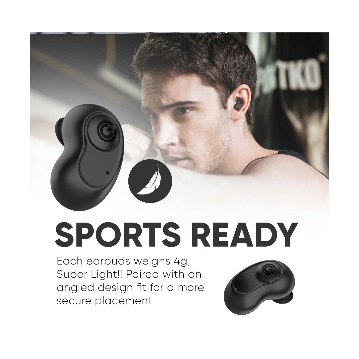 SonicGear EARPUMP Earphones - COMFY1 - TWS IPX5 White — Buy in Cyprus with Fast Delivery