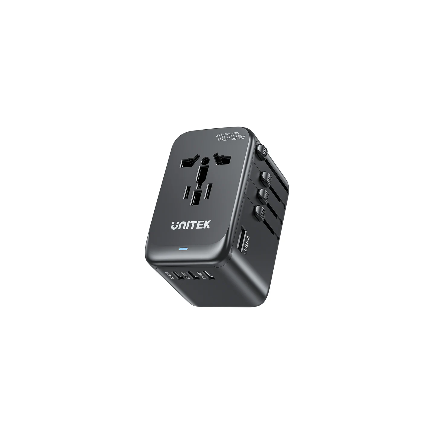 Unitek World Travel Adapter & 100W Charger - P1123A - EU UK US 4x USB-C + 1x USB-A — Buy in Cyprus with Fast Delivery