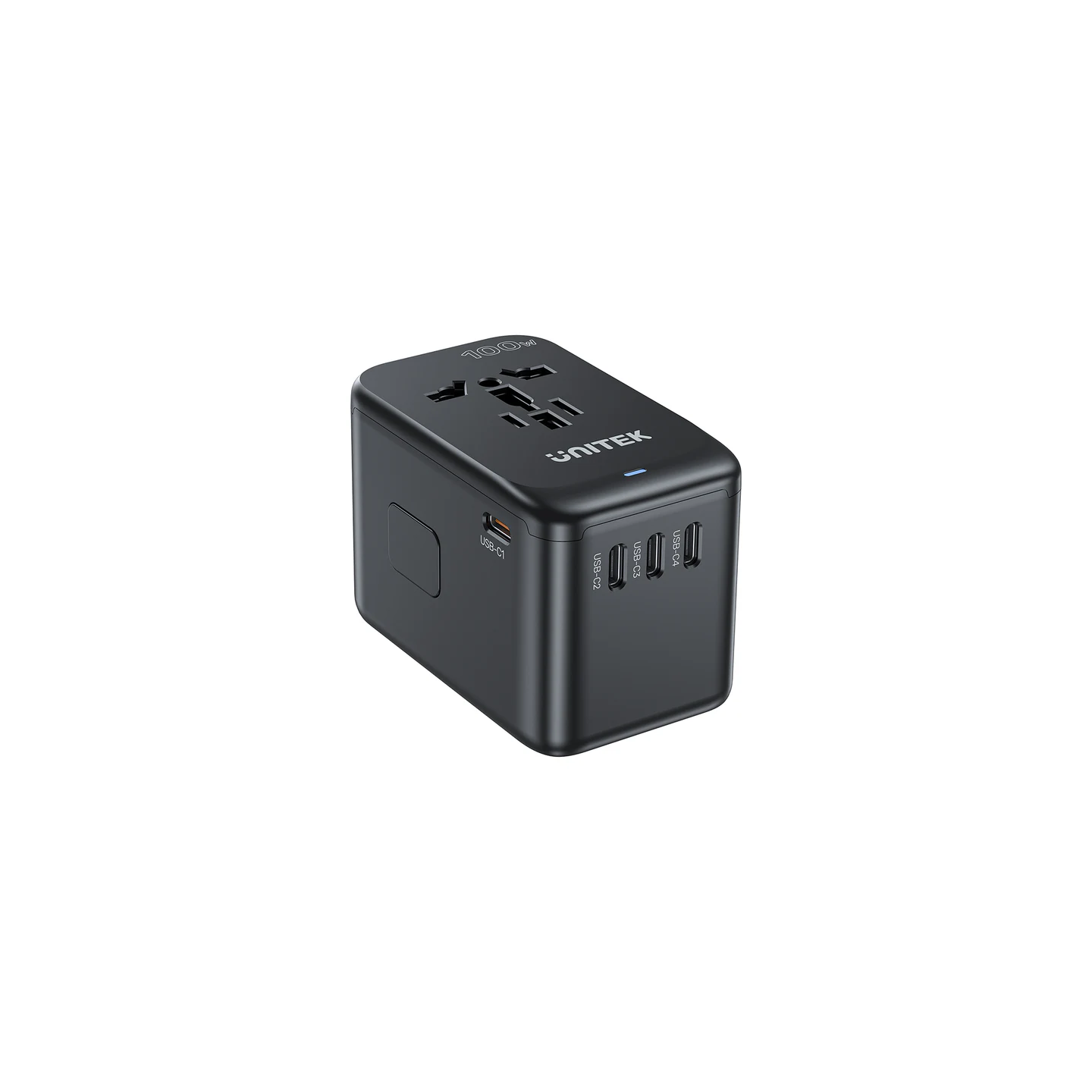 Unitek World Travel Adapter & 100W Charger - P1123A - EU UK US 4x USB-C + 1x USB-A — Buy in Cyprus with Fast Delivery