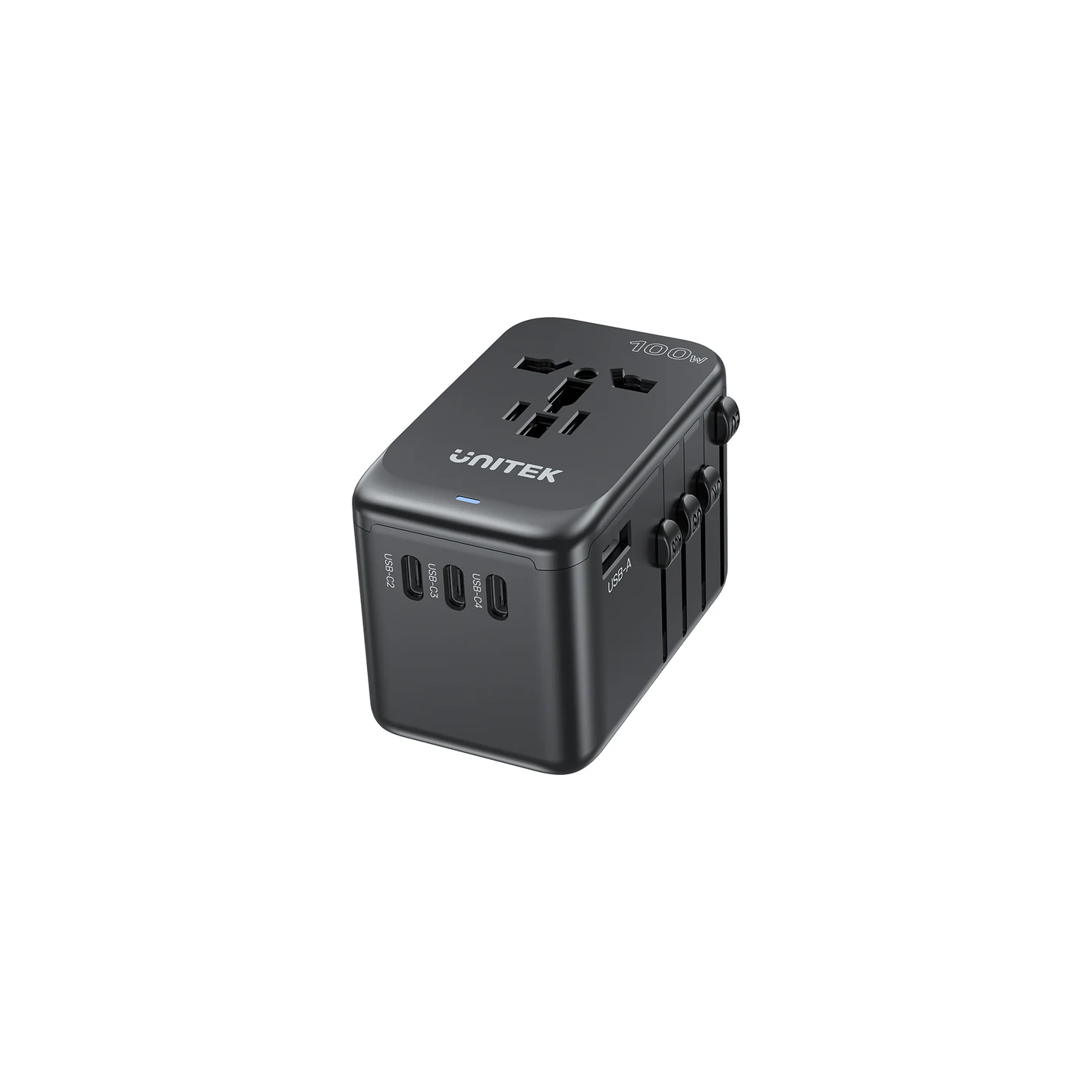 Unitek World Travel Adapter & 100W Charger - P1123A - EU UK US 4x USB-C + 1x USB-A — Buy in Cyprus with Fast Delivery
