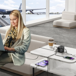 Buy Unitek World Travel Adapter & 100W Charger - P1123A - EU UK US 4x USB-C + 1x... in Cyprus, Nicosia, Limassol, Larnaka, Pafos