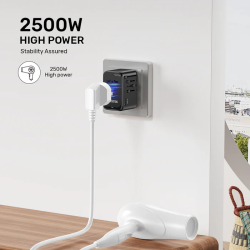 Buy Unitek World Travel Adapter & 100W Charger - P1123A - EU UK US 4x USB-C + 1x... in Cyprus, Nicosia, Limassol, Larnaka, Pafos