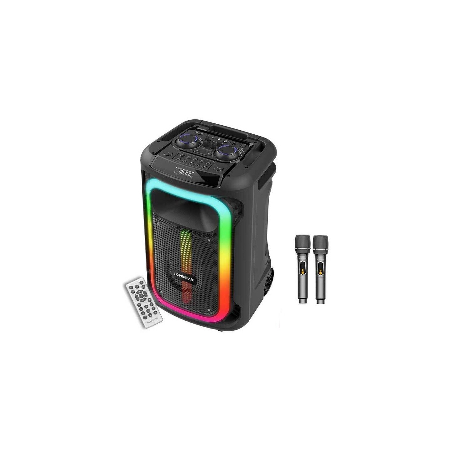 SonicGear Portable Karaoke Speaker - 1300 Pro - 12'' 240W TWS BT USB 2x Mics HYPERBOX — Buy in Cyprus with Fast Delivery