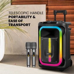 Buy SonicGear Portable Karaoke Speaker - 1300 Pro - 12'' 240W TWS BT USB 2x Mics... in Cyprus, Nicosia, Limassol, Larnaka, Pafos