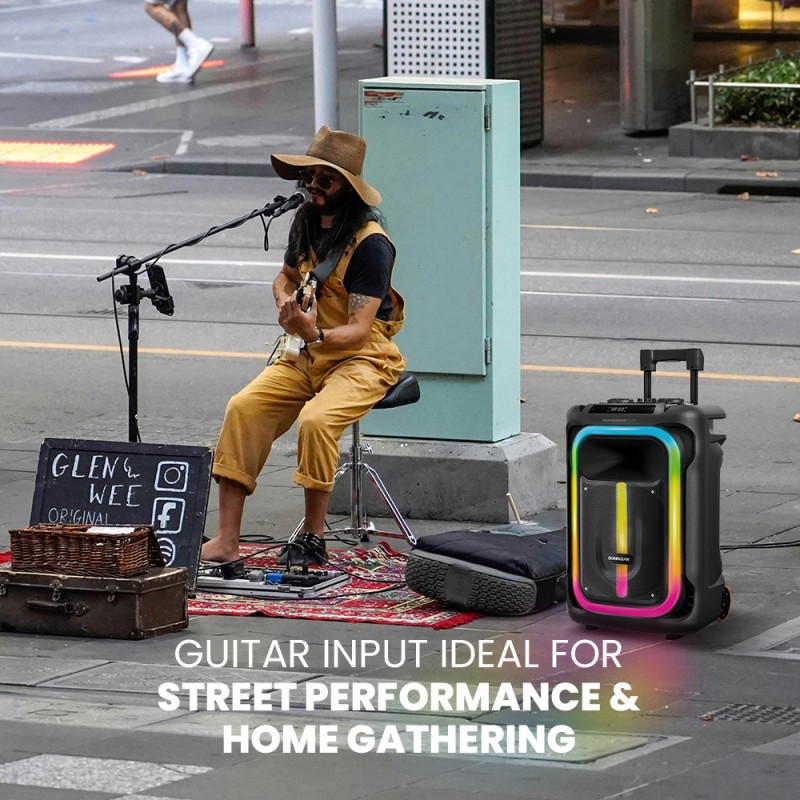 Buy SonicGear Portable Karaoke Speaker - 1300 Pro - 12'' 240W TWS BT USB 2x Mics... in Cyprus, Nicosia, Limassol, Larnaka, Pafos