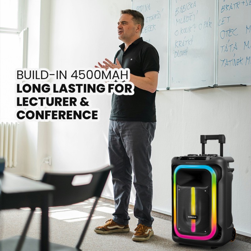 Buy SonicGear Portable Karaoke Speaker - 1300 Pro - 12'' 240W TWS BT USB 2x Mics... in Cyprus, Nicosia, Limassol, Larnaka, Pafos