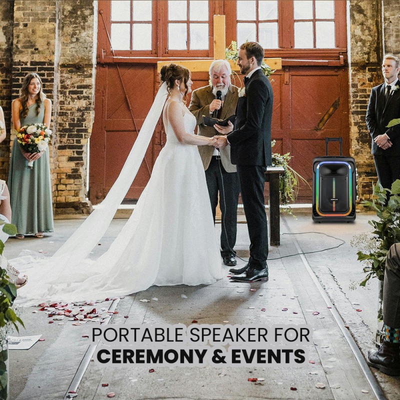 Buy SonicGear Portable Karaoke Speaker - 1300 Pro - 12'' 240W TWS BT USB 2x Mics... in Cyprus, Nicosia, Limassol, Larnaka, Pafos