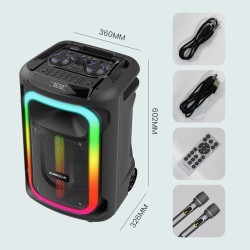 Buy SonicGear Portable Karaoke Speaker - 1300 Pro - 12'' 240W TWS BT USB 2x Mics... in Cyprus, Nicosia, Limassol, Larnaka, Pafos