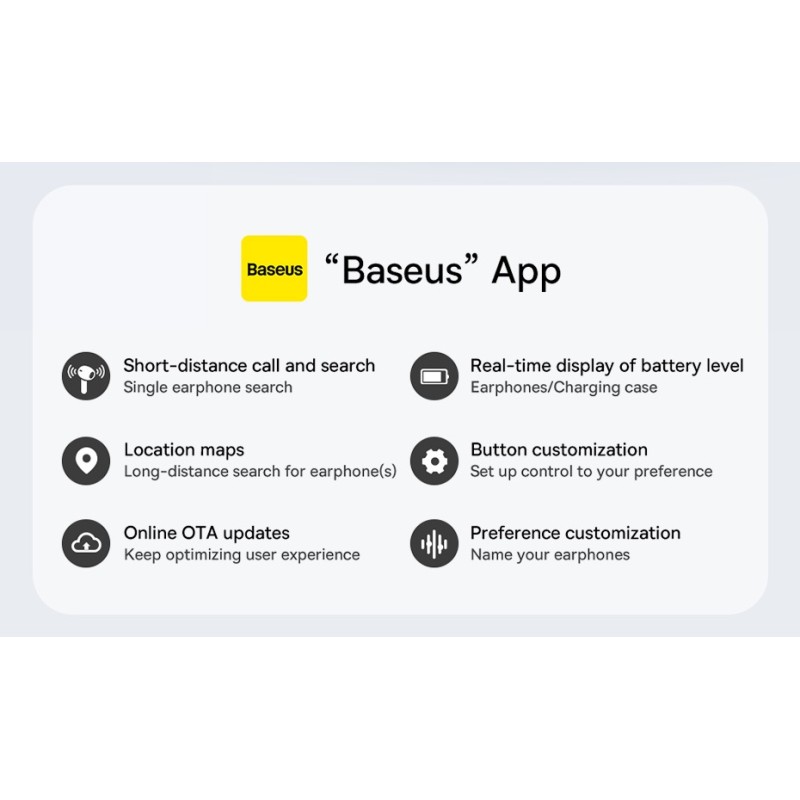 Buy Baseus Headphones In Ear TWS Bowie White - WM02 - In Ear TWS Bowie White in Cyprus, Nicosia, Limassol, Larnaka, Pafos