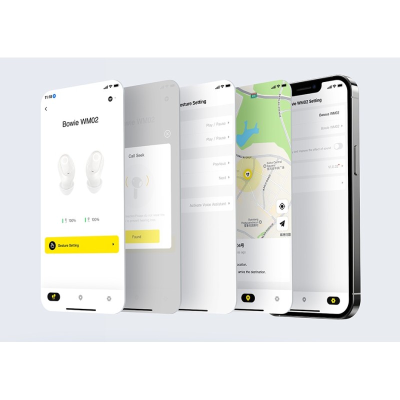 Buy Baseus Headphones In Ear TWS Bowie White - WM02 - In Ear TWS Bowie White in Cyprus, Nicosia, Limassol, Larnaka, Pafos