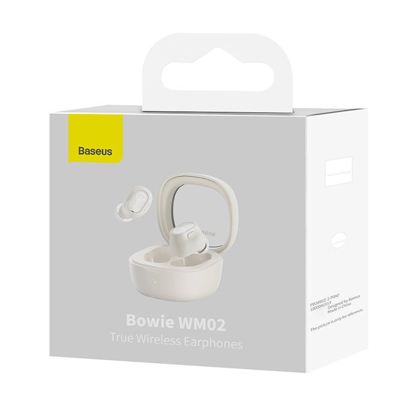 Buy Baseus Headphones In Ear TWS Bowie White - WM02 - In Ear TWS Bowie White in Cyprus, Nicosia, Limassol, Larnaka, Pafos