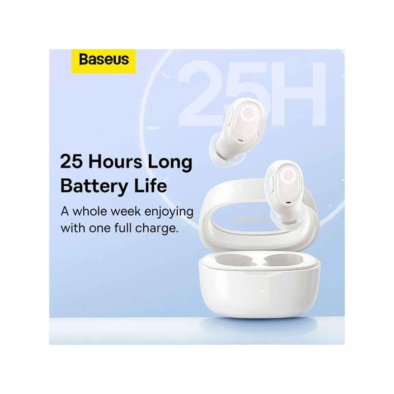 Buy Baseus Headphones In Ear TWS Bowie White - WM02 - In Ear TWS Bowie White in Cyprus, Nicosia, Limassol, Larnaka, Pafos