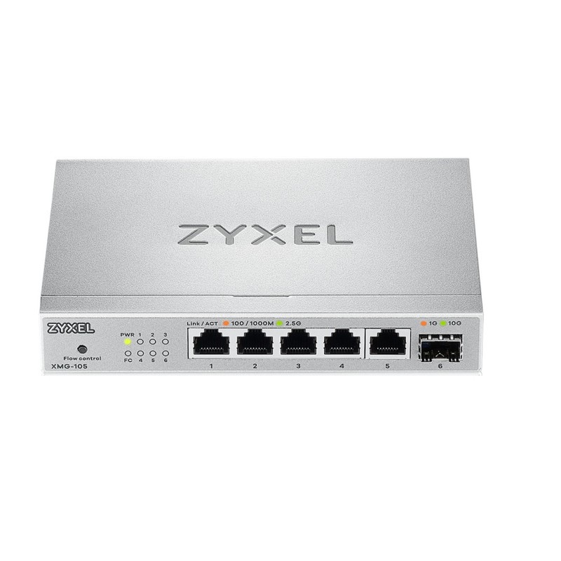 Buy Zyxel Switch - XMG-105 - Multi-Gig 5-Port 2.5GbE + 10G SFP+ in Cyprus, Nicosia, Limassol, Larnaka, Pafos