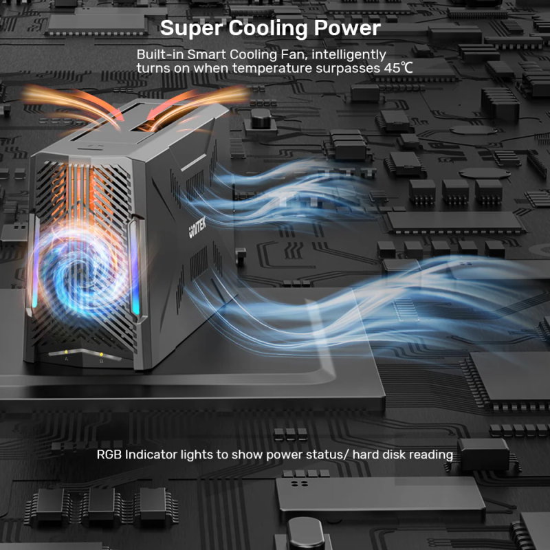 Buy Unitek USB-C NVME PCIe SATA HDD Docking Station - S1234B - USB-C NVME PCIe S... in Cyprus, Nicosia, Limassol, Larnaka, Pafos