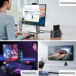 Buy Unitek USB-C NVME PCIe SATA HDD Docking Station - S1234B - USB-C NVME PCIe S... in Cyprus, Nicosia, Limassol, Larnaka, Pafos