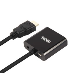Buy Unitek HDMI to VGA+Audio Converter with Power Port - Y-6333 - HDMI to VGA+Au... in Cyprus, Nicosia, Limassol, Larnaka, Pafos