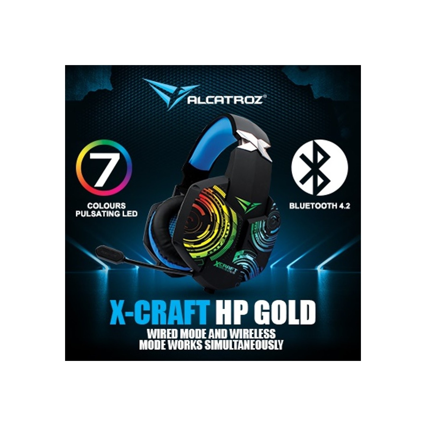 Alcatroz X-Craft HPGold5000 Bluetooth Gaming Headset (Boxed) — Buy in Cyprus with Fast Delivery