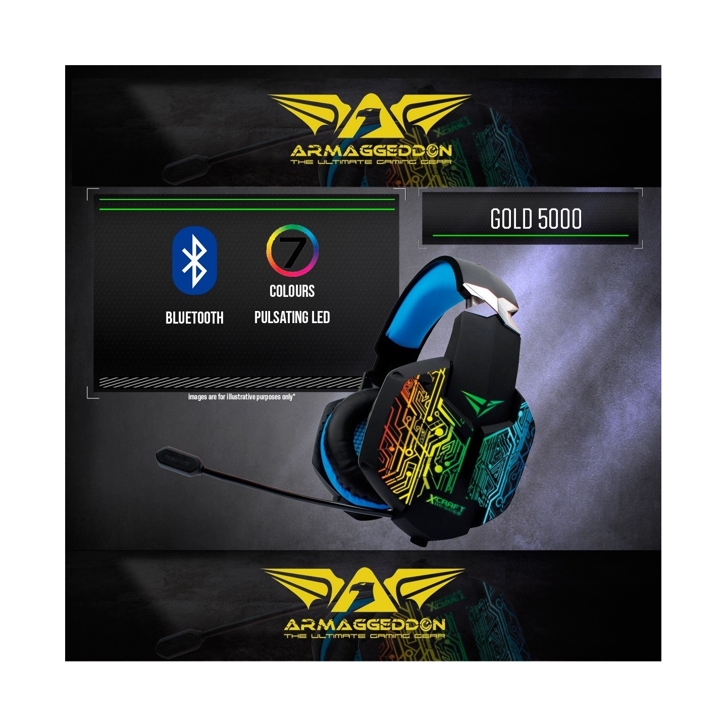 Alcatroz X-Craft HPGold5000 Bluetooth Gaming Headset (Boxed) — Buy in Cyprus with Fast Delivery