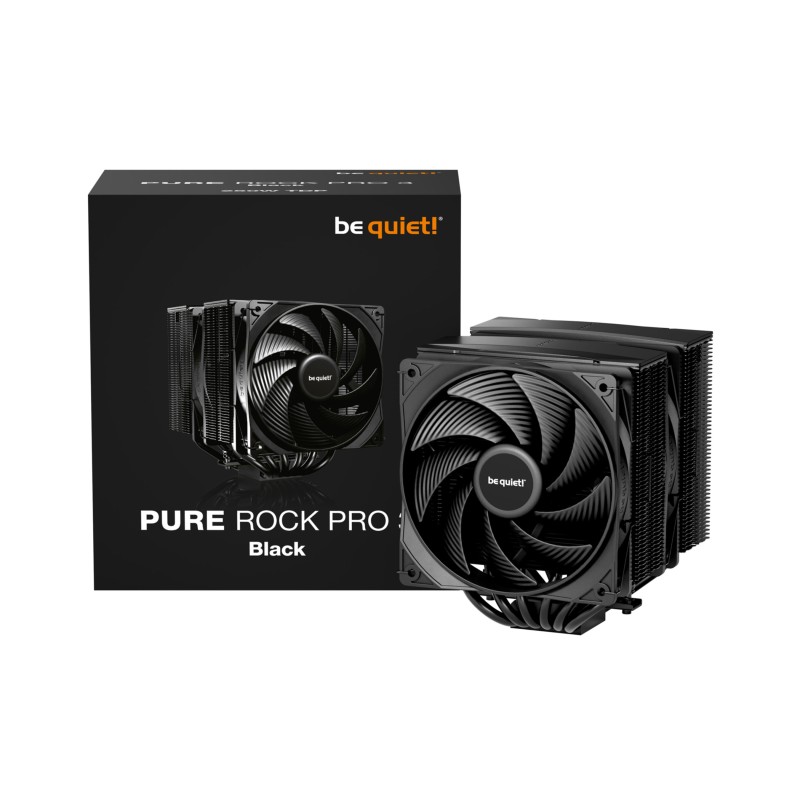 Buy be quiet! Pure Rock Pro 3 - BK042 - Dual 120mm PWM Fans, Black, 250W TDP CPU... in Cyprus, Nicosia, Limassol, Larnaka, Pafos