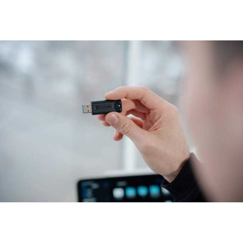 Buy Verbatim USB Drive - 3.2 Pinstripe 64GB Black in Cyprus, Nicosia, Limassol, Larnaka, Pafos