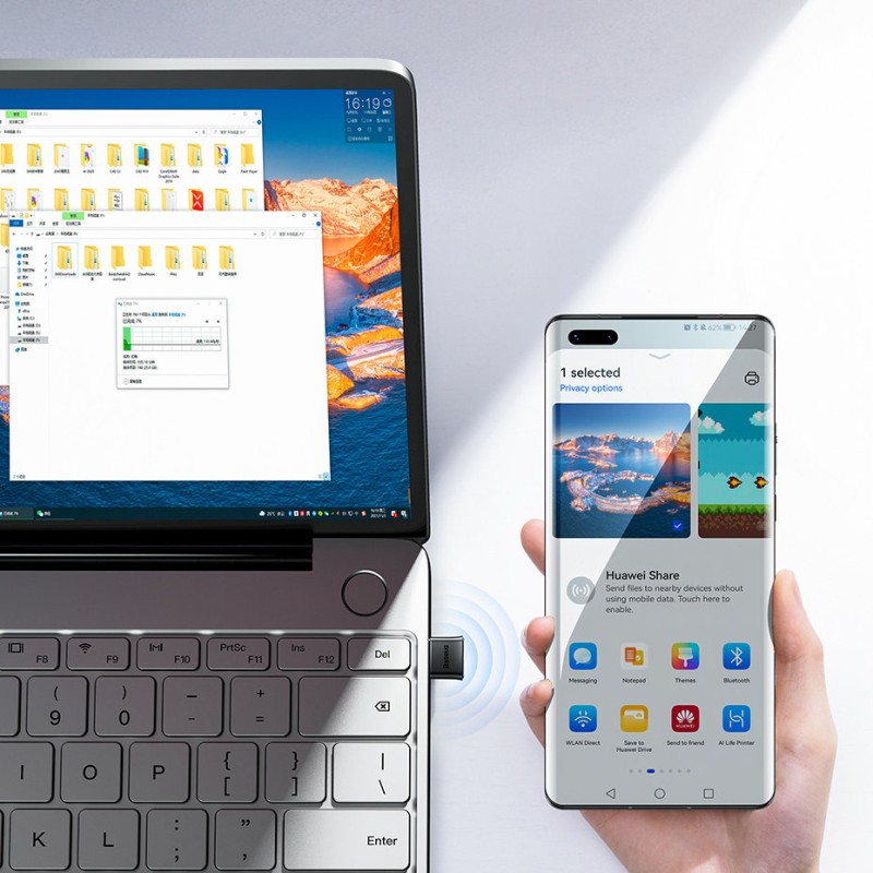 Buy Baseus Wireless Bluetooth Adapter - BA04 - Black 5.0 in Cyprus, Nicosia, Limassol, Larnaka, Pafos