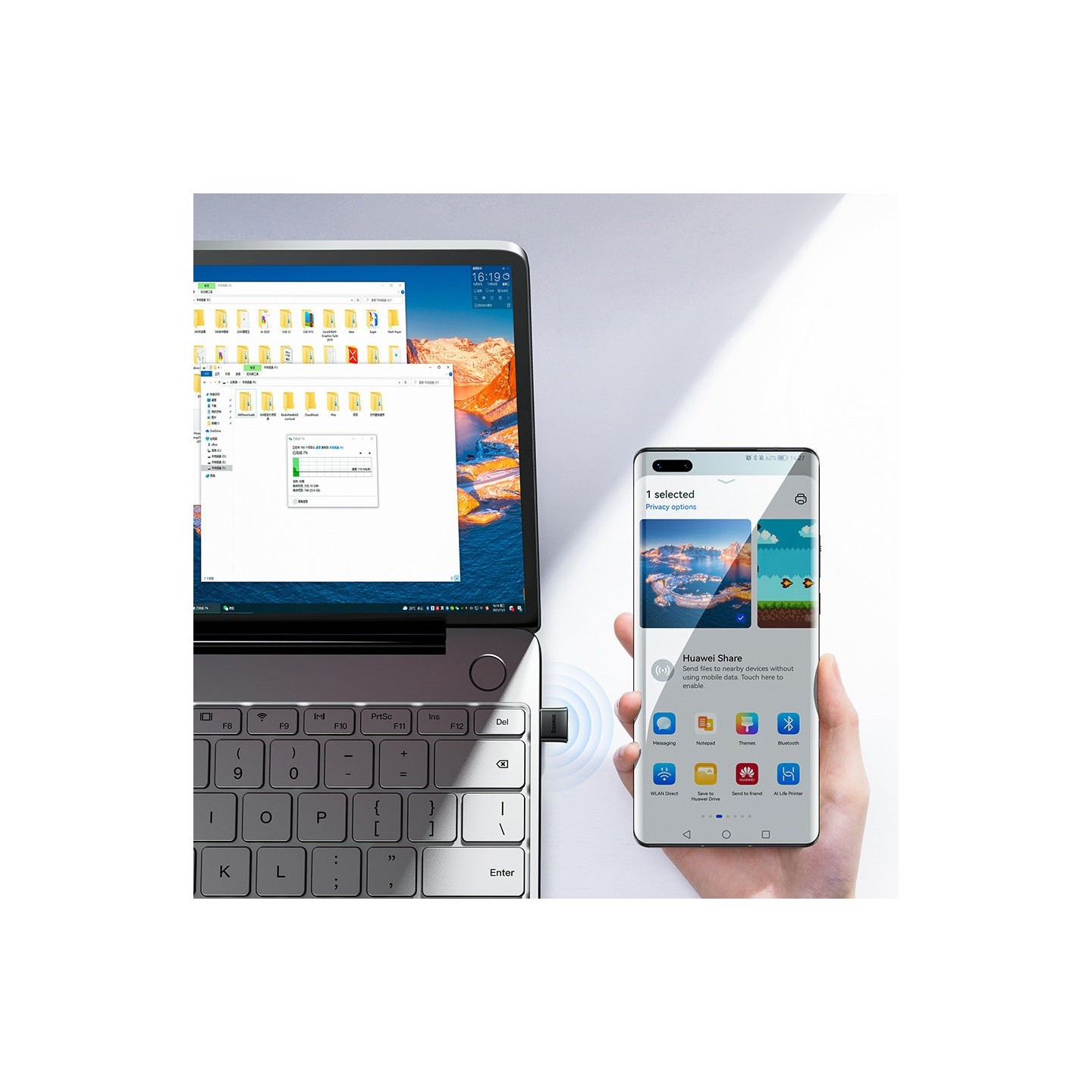 Baseus Wireless Bluetooth Adapter - BA04 - Black 5.0 — Buy in Cyprus with Fast Delivery