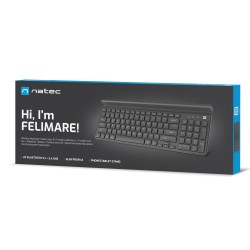 Natec FELIMARE Wireless Keyboard 2.4GHz+BT5.1 w/ Phone/Tablet Stand (Boxed) — Buy in Cyprus with Fast Delivery