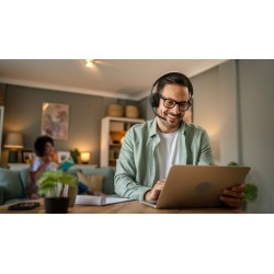 Buy Yealink Headset Wireless Dual-Mode DECT Bluetooth 4-Mic NC - WH68 - with ANC... in Cyprus, Nicosia, Limassol, Larnaka, Pafos