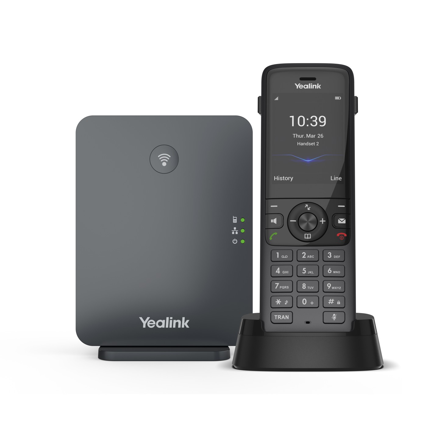 Yealink IP Phone Cordless DECT Base & W78H Handset - W78P - Bluetooth & Elegant Design — Buy in Cyprus with Fast Delivery