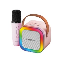 Buy SonicGear IOX Karaoke Portable Speaker - K200 - BT & Wireless Mic Pink in Cyprus, Nicosia, Limassol, Larnaka, Pafos
