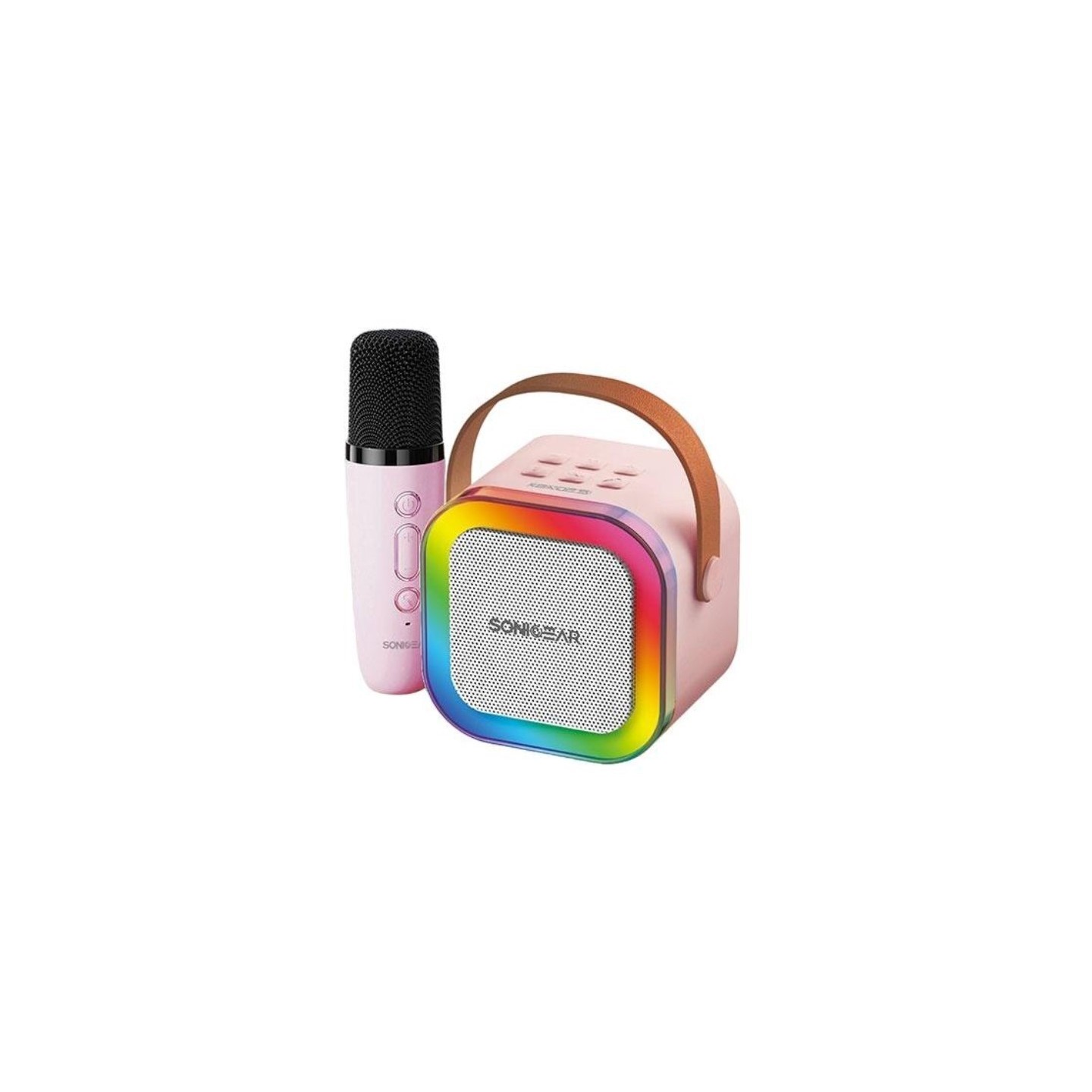 SonicGear IOX Karaoke Portable Speaker - K200 - BT & Wireless Mic Pink — Buy in Cyprus with Fast Delivery