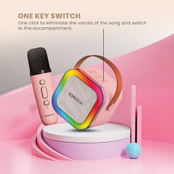 Buy SonicGear IOX Karaoke Portable Speaker - K200 - BT & Wireless Mic Pink in Cyprus, Nicosia, Limassol, Larnaka, Pafos