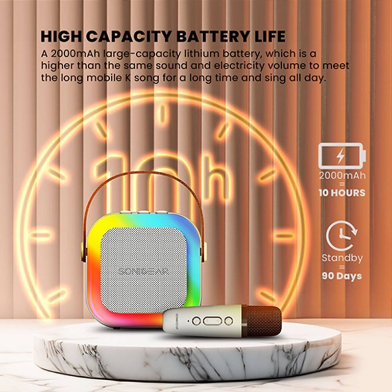 Buy SonicGear IOX Karaoke Portable Speaker - K200 - BT & Wireless Mic Pink in Cyprus, Nicosia, Limassol, Larnaka, Pafos