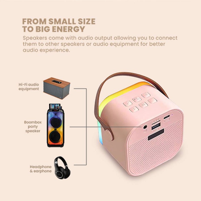 Buy SonicGear IOX Karaoke Portable Speaker - K200 - BT & Wireless Mic Pink in Cyprus, Nicosia, Limassol, Larnaka, Pafos