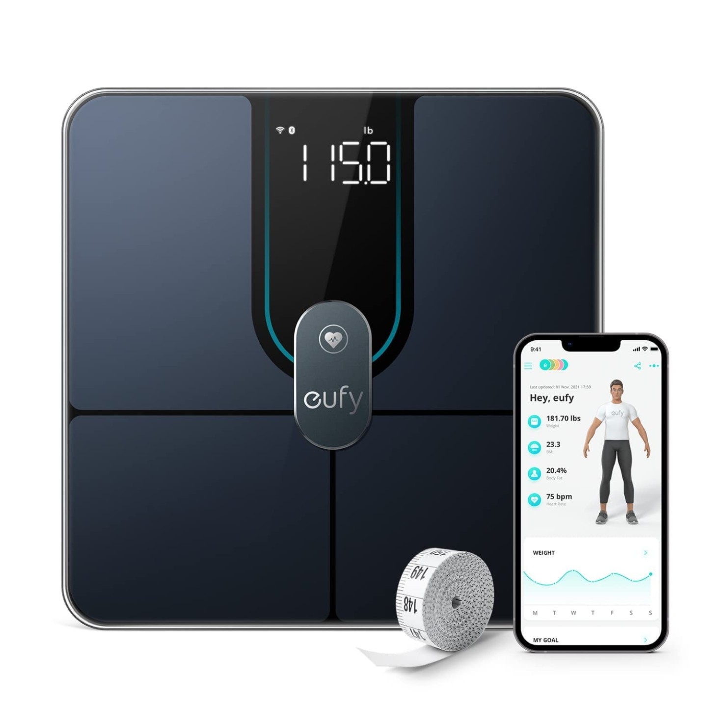 Anker Eufy Home Smart Scale - P2 Pro - Black — Buy in Cyprus with Fast Delivery