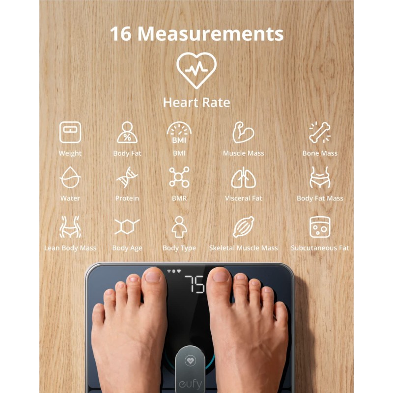 Buy Anker Eufy Home Smart Scale - P2 Pro - Black in Cyprus, Nicosia, Limassol, Larnaka, Pafos