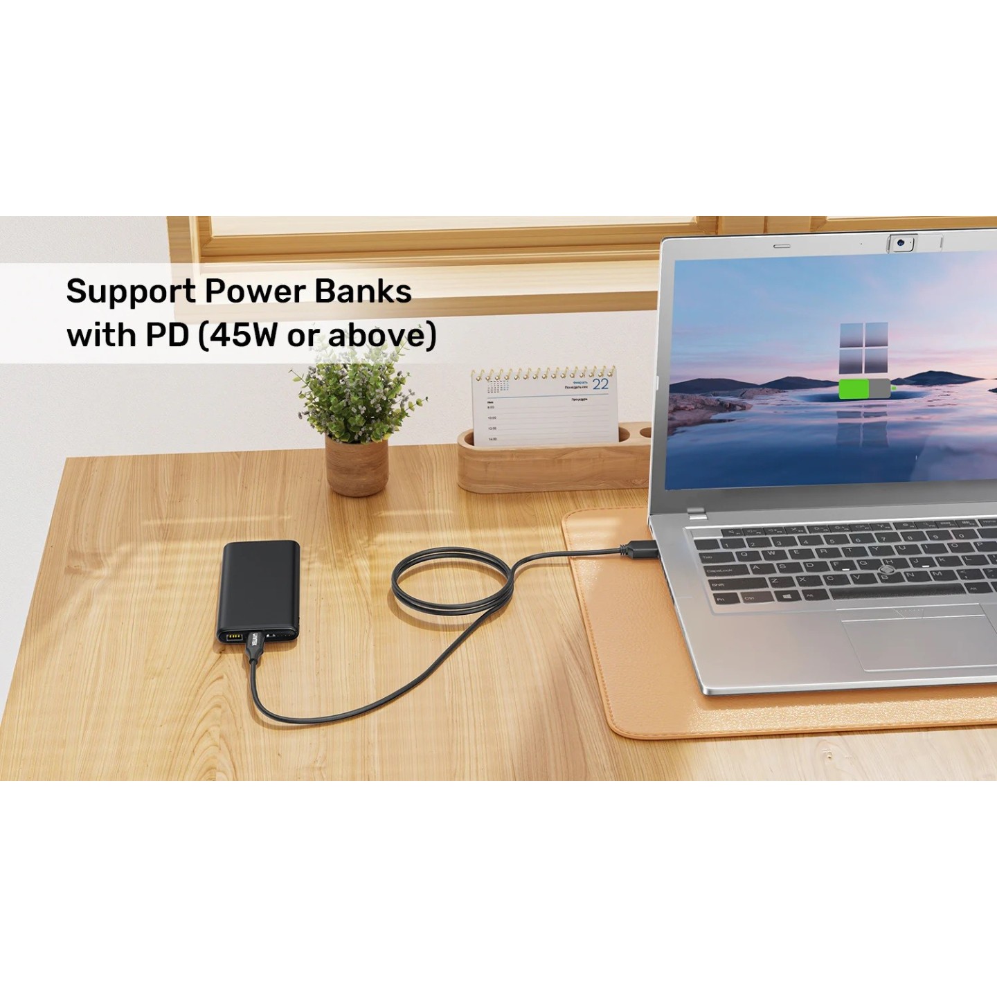 Unitek UCL USB-C to DC Cable - C14118BK - 1.8m 65W for Lenovo 4.0x1.7mm — Buy in Cyprus with Fast Delivery